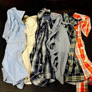 Lot of 6 Boys button down shirts size 3